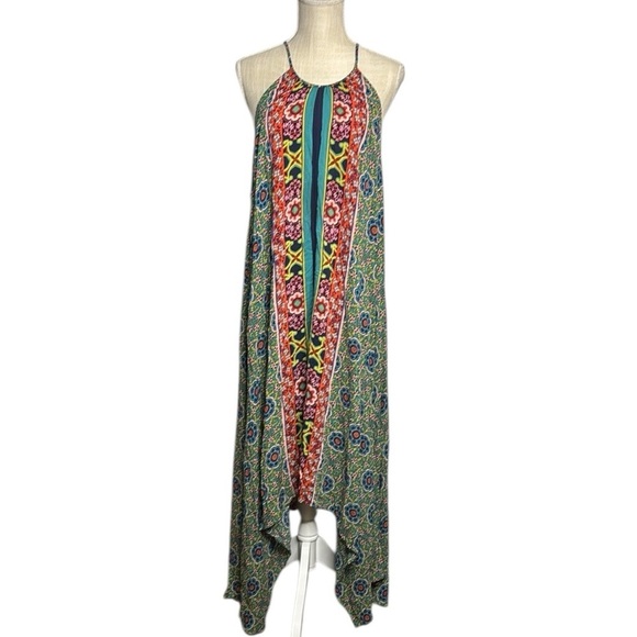 Anthropologie Floral Bohemian Maxi Dress size M/L - Picture 1 of 6